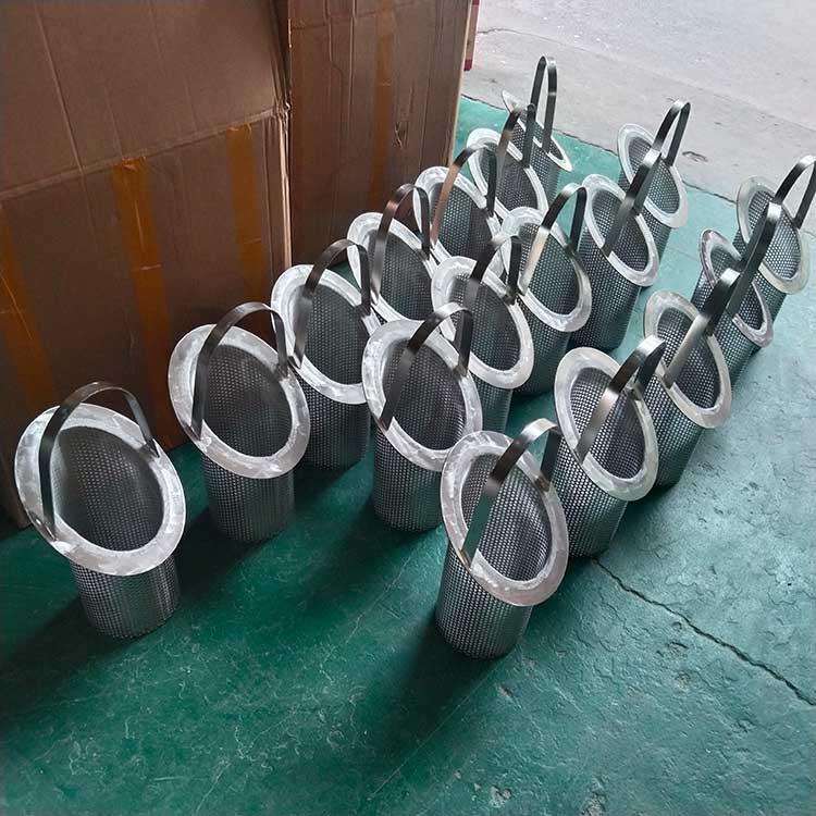華豫生產(chǎn)供應(yīng)籃式過(guò)濾器用濾籃 不銹鋼材質(zhì)
