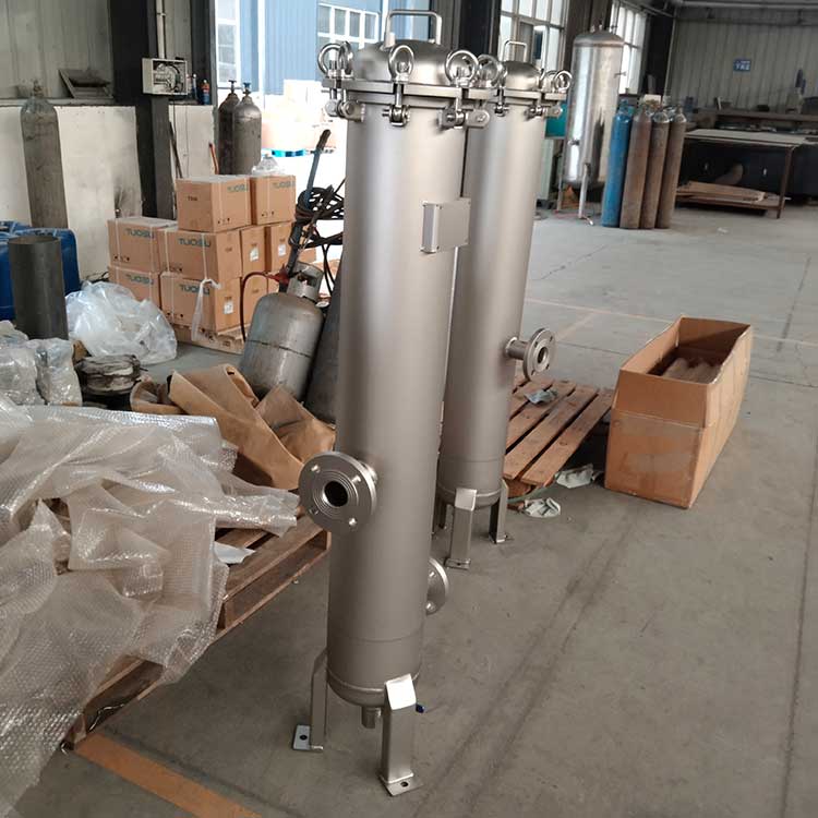 華豫供應(yīng)快裝法蘭式精密過(guò)濾器-帶支架 內(nèi)置PP折疊濾芯