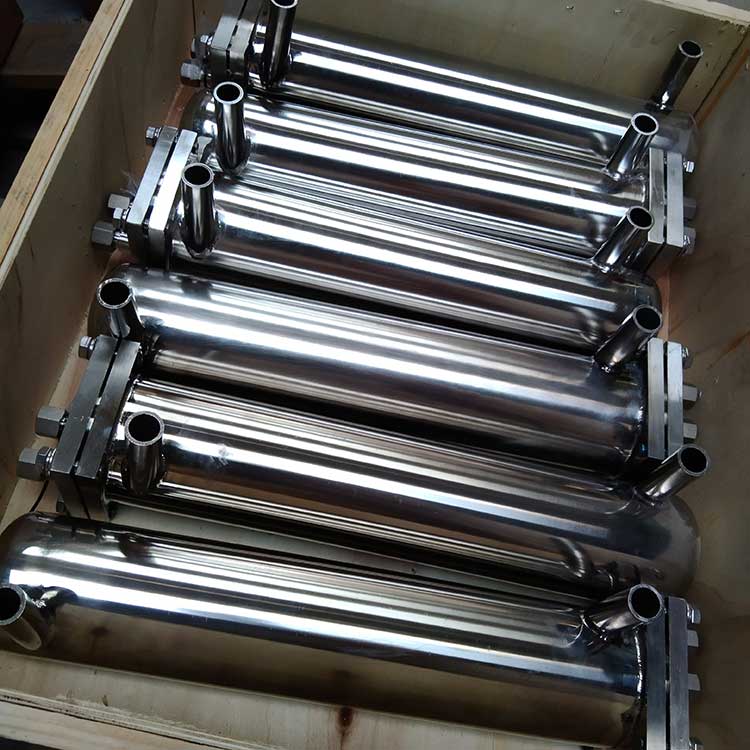 華豫供應(yīng)不銹鋼單盤管冷卻器 電廠取樣流體降溫冷卻